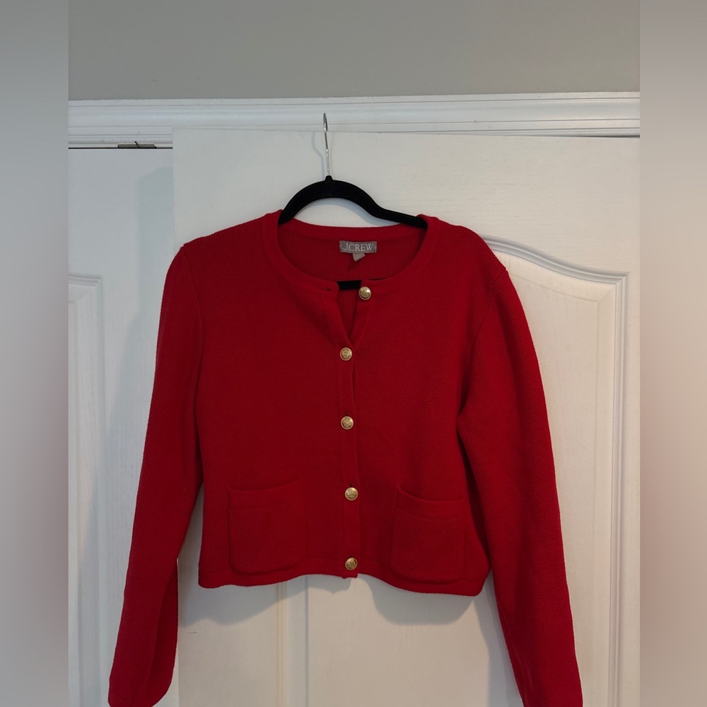 J Crew Emilie patch pocket sweater jacket - Picture 3 of 4